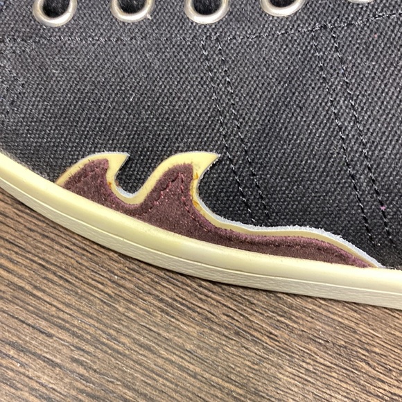 Isabel Marant Black PlumTaupe Lace Up Canvas Fashion Sneakers Size 38 - Picture 6 of 12